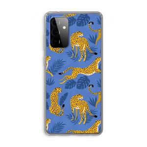 CaseCompany Luipaard: Samsung Galaxy A72 Transparant Hoesje