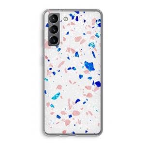 CaseCompany Terrazzo N°6: Samsung Galaxy S21 Transparant Hoesje