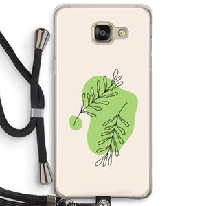 CaseCompany Beleaf in you: Samsung Galaxy A5 (2016) Transparant Hoesje met koord