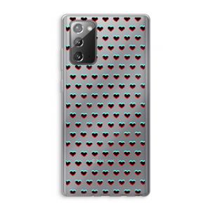 CaseCompany Hartjes: Samsung Galaxy Note 20 / Note 20 5G Transparant Hoesje