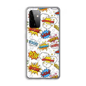 CaseCompany Pow Smack: Samsung Galaxy A72 Transparant Hoesje