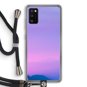 CaseCompany Sunset pastel: Samsung Galaxy A41 Transparant Hoesje met koord