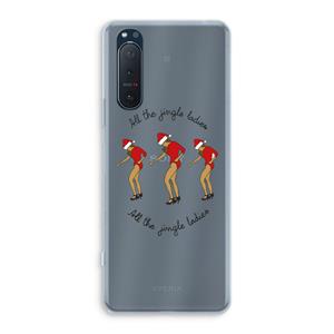 CaseCompany Jingle Ladies: Sony Xperia 5 II Transparant Hoesje