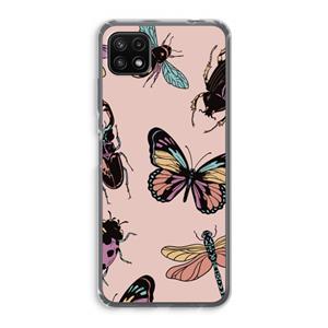 CaseCompany Tiny Bugs: Samsung Galaxy A22 5G Transparant Hoesje