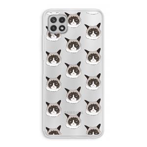 CaseCompany It's a Purrr Case: Samsung Galaxy A22 4G Transparant Hoesje