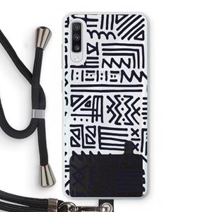 CaseCompany Marrakech print: Samsung Galaxy A70 Transparant Hoesje met koord