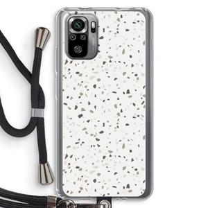 CaseCompany Terrazzo N°14: Xiaomi Redmi Note 10S Transparant Hoesje met koord