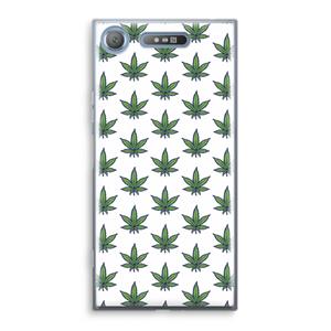 CaseCompany Weed: Sony Xperia XZ1 Transparant Hoesje