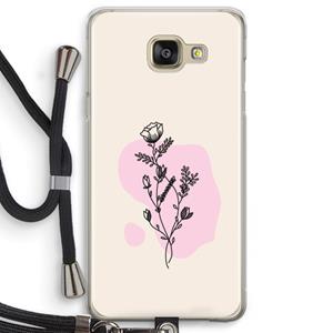 CaseCompany Roses are red: Samsung Galaxy A5 (2016) Transparant Hoesje met koord