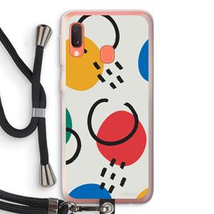 CaseCompany Illustratieve pop 3: Samsung Galaxy A20e Transparant Hoesje met koord