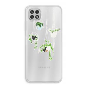 CaseCompany Hang In There: Samsung Galaxy A22 4G Transparant Hoesje