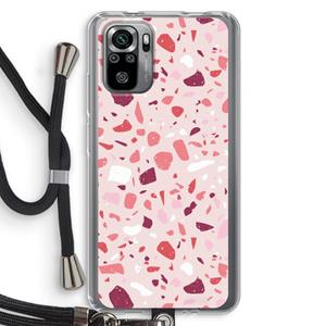 CaseCompany Terrazzo N°15: Xiaomi Redmi Note 10S Transparant Hoesje met koord