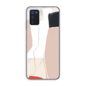 CaseCompany Lava: Samsung Galaxy A03s Transparant Hoesje