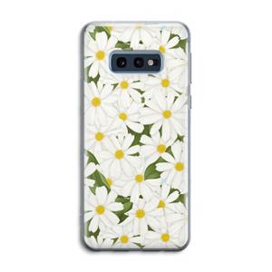 CaseCompany Summer Daisies: Samsung Galaxy S10e Transparant Hoesje