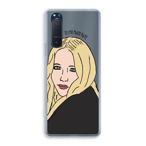 CaseCompany Mary Kate: Sony Xperia 5 II Transparant Hoesje