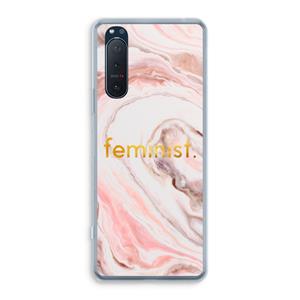 CaseCompany Feminist: Sony Xperia 5 II Transparant Hoesje