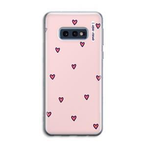 CaseCompany Hartjes: Samsung Galaxy S10e Transparant Hoesje