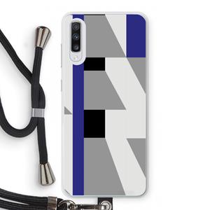 CaseCompany Gestalte 2: Samsung Galaxy A70 Transparant Hoesje met koord