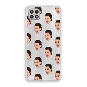 CaseCompany Ugly Cry Call: Samsung Galaxy A22 4G Transparant Hoesje