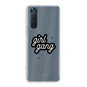 CaseCompany Girl Gang: Sony Xperia 5 II Transparant Hoesje