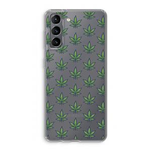 CaseCompany Weed: Samsung Galaxy S21 Transparant Hoesje
