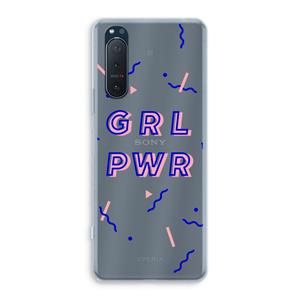 CaseCompany GRL PWR: Sony Xperia 5 II Transparant Hoesje