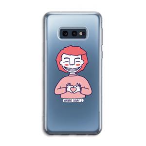 CaseCompany Hartje: Samsung Galaxy S10e Transparant Hoesje
