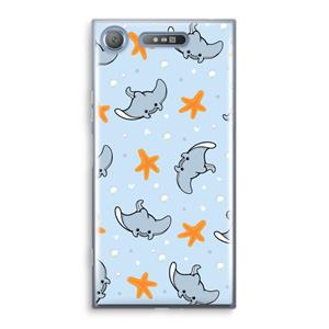 CaseCompany Manta: Sony Xperia XZ1 Transparant Hoesje