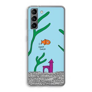 CaseCompany Aquarium: Samsung Galaxy S21 Transparant Hoesje