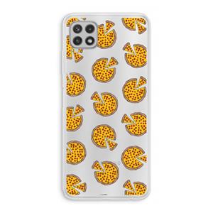 CaseCompany You Had Me At Pizza: Samsung Galaxy A22 4G Transparant Hoesje
