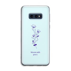 CaseCompany Bloom with grace: Samsung Galaxy S10e Transparant Hoesje