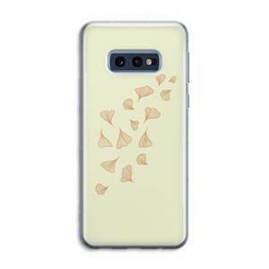 CaseCompany Falling Leaves: Samsung Galaxy S10e Transparant Hoesje