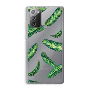 CaseCompany Lange bladeren: Samsung Galaxy Note 20 / Note 20 5G Transparant Hoesje