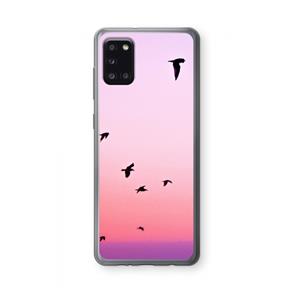 CaseCompany Fly away: Samsung Galaxy A31 Transparant Hoesje