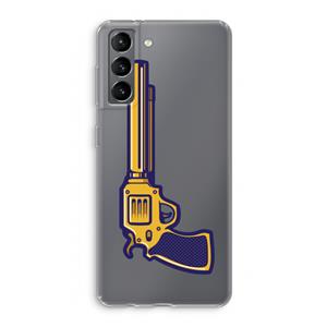 CaseCompany Pew Pew Pew: Samsung Galaxy S21 Transparant Hoesje