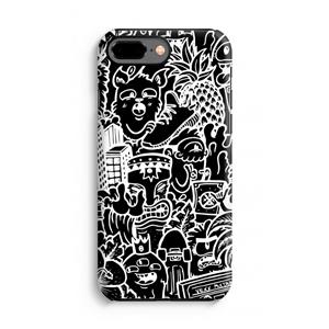 CaseCompany Vexx Black Mixtape: iPhone 8 Plus Tough Case