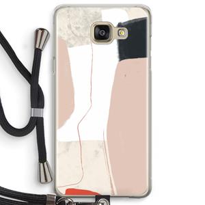 CaseCompany Lava: Samsung Galaxy A5 (2016) Transparant Hoesje met koord