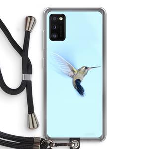CaseCompany Kolibri: Samsung Galaxy A41 Transparant Hoesje met koord