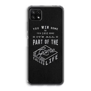 CaseCompany Life: Samsung Galaxy A22 5G Transparant Hoesje