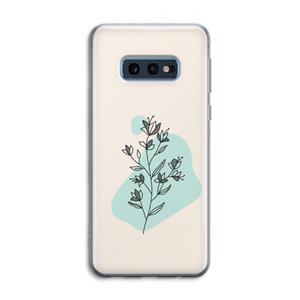 CaseCompany Violets are blue: Samsung Galaxy S10e Transparant Hoesje
