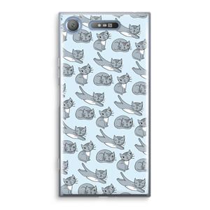 CaseCompany Poezen: Sony Xperia XZ1 Transparant Hoesje
