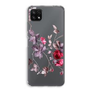 CaseCompany Mooie bloemen: Samsung Galaxy A22 5G Transparant Hoesje
