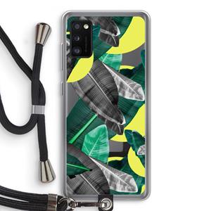 CaseCompany Fantasie jungle: Samsung Galaxy A41 Transparant Hoesje met koord