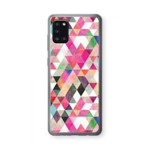 CaseCompany Gekleurde driehoekjes: Samsung Galaxy A31 Transparant Hoesje
