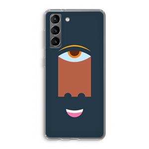 CaseCompany Mono M: Samsung Galaxy S21 Transparant Hoesje