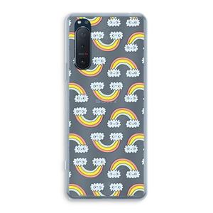 CaseCompany Regenboog: Sony Xperia 5 II Transparant Hoesje