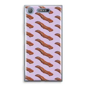 CaseCompany Bacon to my eggs #2: Sony Xperia XZ1 Transparant Hoesje