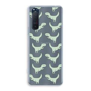 CaseCompany Dinos: Sony Xperia 5 II Transparant Hoesje