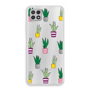 CaseCompany Sanseveria: Samsung Galaxy A22 4G Transparant Hoesje