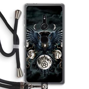 CaseCompany Sinister Wings: Sony Xperia XZ2 Transparant Hoesje met koord